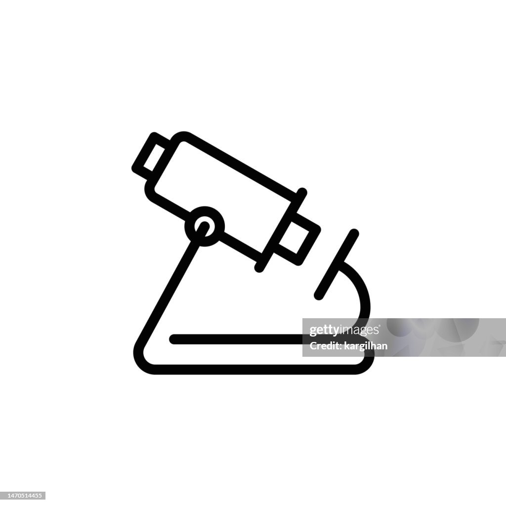 Microscope Editable Stroke Line Icon