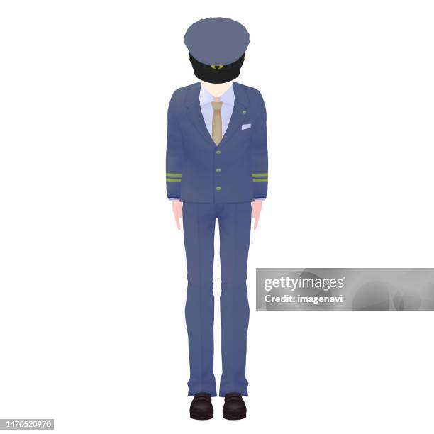 male driver, 3d model - bowing stock illustrations