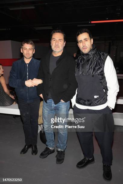 Ora Ito,Gilles Lellouche and Jonathan Cohen attends the Marcia Womenswear Fall Winter 2023-2024 show as part of Paris Fashion Week on March 01, 2023...