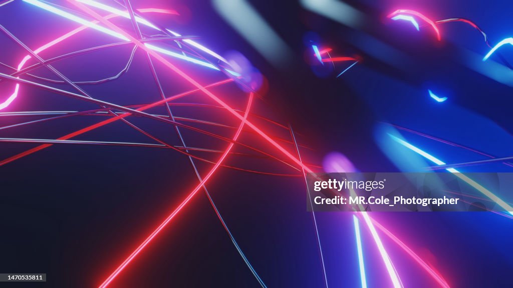 3D Rendering Abstract Background of Complexity Connection Futuristic digital design