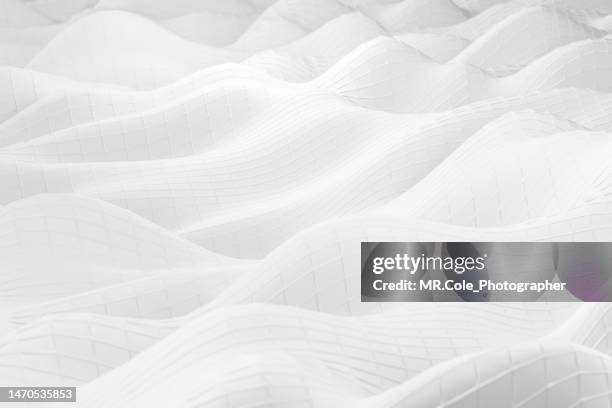 white wave pattern  abstract background - abstract white stock pictures, royalty-free photos & images