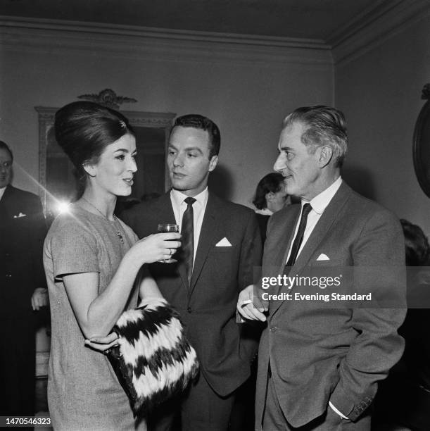 Ballet dancers Sally Judd , John Gilpin and Anton Dolin , London, March 16th 1960.