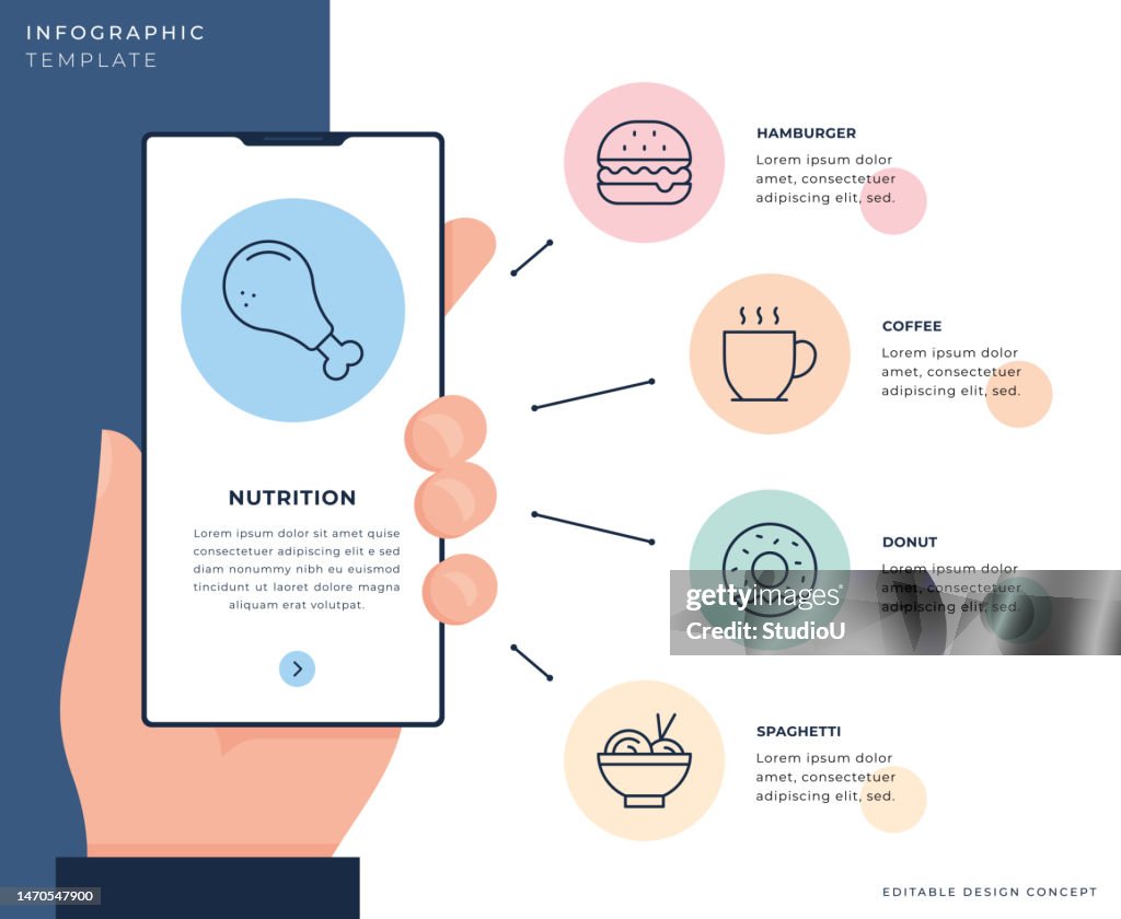 Nutrient Design Nutrition Infographic Design Template High-Res Vector Graphic - Getty ...