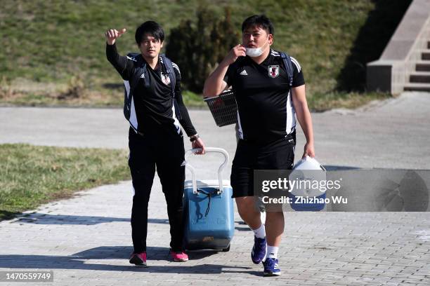 Uchida Atsuto assistant coach of Japan during the Japan training session of AFC U20 Asian Cup Uzbekistan 2023 on March 01, 2023 in Tashkent,...