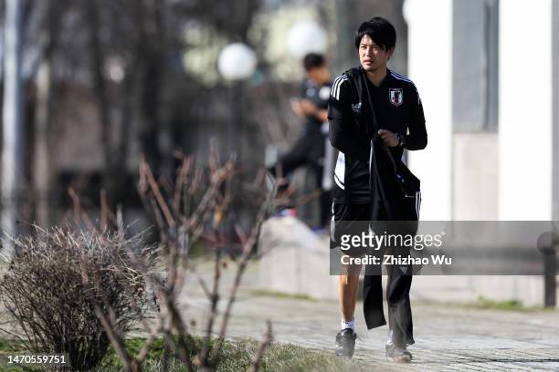 Uchida Atsuto assistant coach of Japan during the Japan training session of AFC U20 Asian Cup Uzbekistan 2023 on March 01, 2023 in Tashkent,...