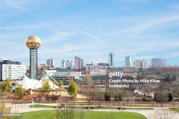 knoxville skyline - knoxville tennessee fotografías e imágenes de stock