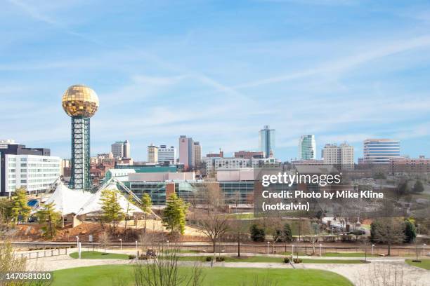 knoxville skyline - knoxville imagens e fotografias de stock