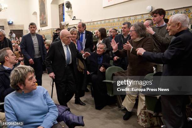 The former president of the Generalitat de Catalunya, Jordi Pujol , during the presentation of his book 'L'ultima conversa', on March 1 in Barcelona,...