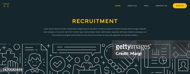 recruitment web banner design - new hire 幅插畫檔、美工圖案、卡通及圖標