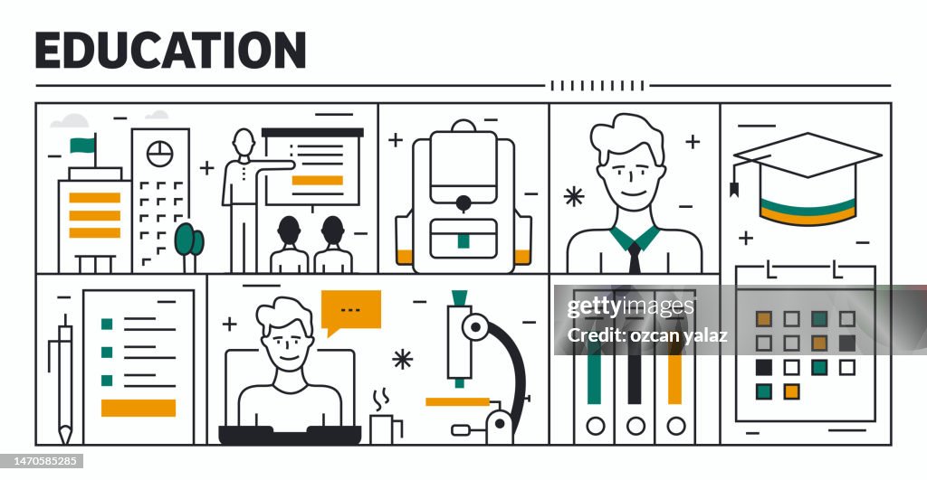 Educator Design Education Vector Design The Design Is Editable Athe Color Can Be ...