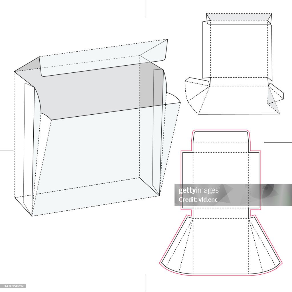 Basic Box Blueprint Expandable Box With Blueprint High-Res Vector Graphic - Getty Images