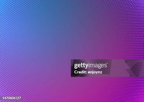 Blue and pink half tone gradient border pattern background Blue and pink half tone gradient border pattern background