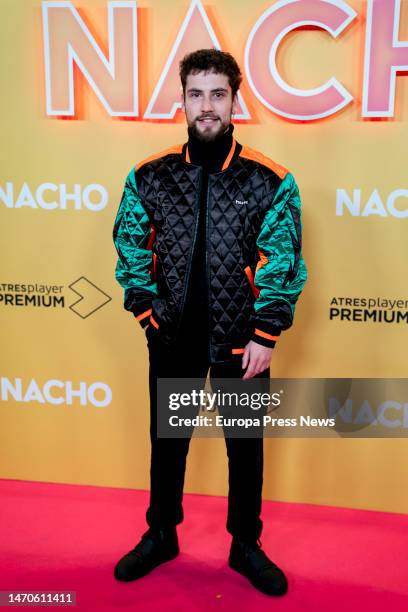 Albert Baro poses at the photocall of the new Atresplayer Premium series 'Nacho' at Cines Capitol, March 1 in Madrid, Spain. 'Nacho' follows the...