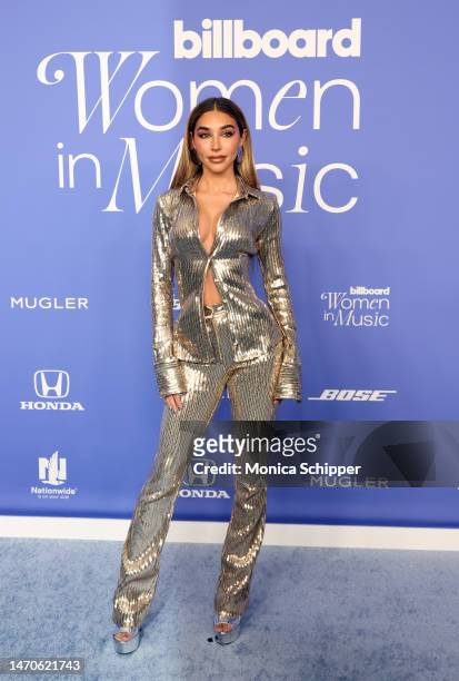Chantel Jeffries attends 2023 Billboard Women In Music at YouTube Theater on March 01, 2023 in Inglewood, California.
