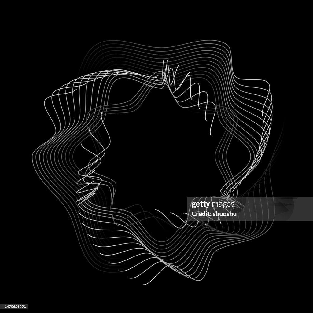 Striped Rays Pattern Abstract Black And White Vector Illustration Radial Stripe Gradient ...