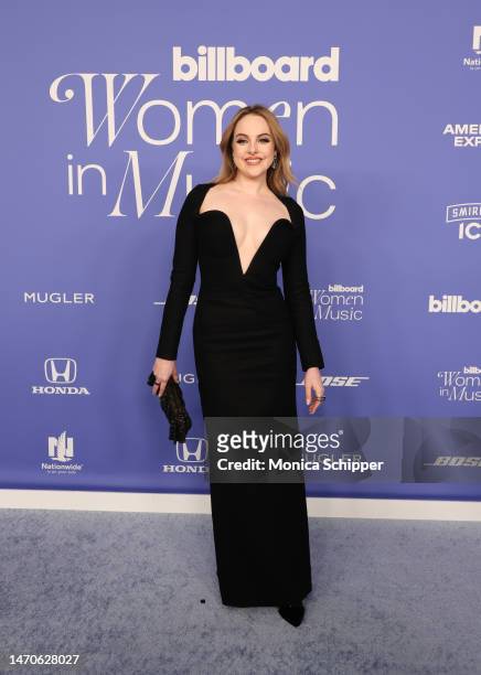 Elizabeth Gillies attends 2023 Billboard Women In Music at YouTube Theater on March 01, 2023 in Inglewood, California.