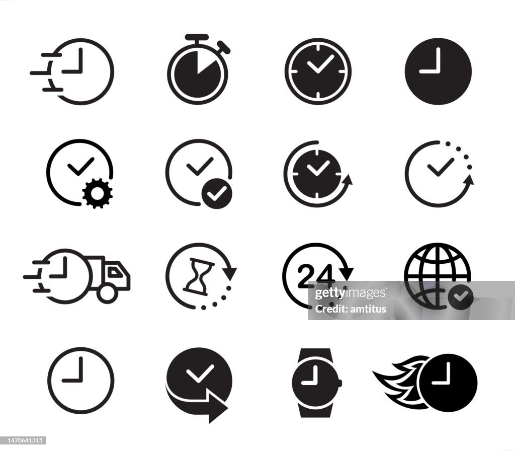 Time Symbols High-Res Vector Graphic - Getty Images