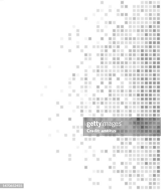 loose data tiles - pixelated vector stock illustrations