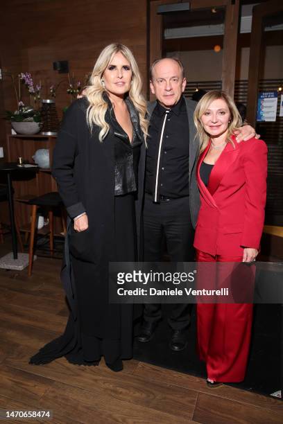 Tiziana Rocca, Tomas Arana and Silvia Damiani attend the 8th Filming Italy 2023 Festival on March 01, 2023 in Los Angeles, California.