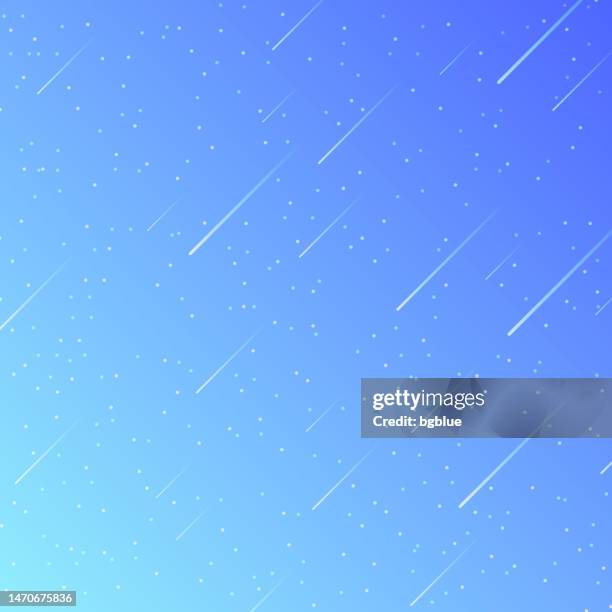 trendy starry sky with blue gradient - constellation pattern stock illustrations