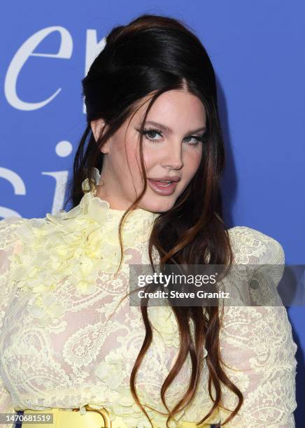 Lana Del Rey arrives at the 2023 Billboard Women In Music at YouTube Theater on March 01, 2023 in Inglewood, California.