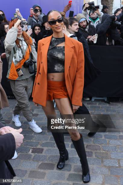 Jourdan Dunn attends the Off-White Womenswear Fall Winter 2023-2024 show as part of Paris Fashion Week on March 02, 2023 in Paris, France.