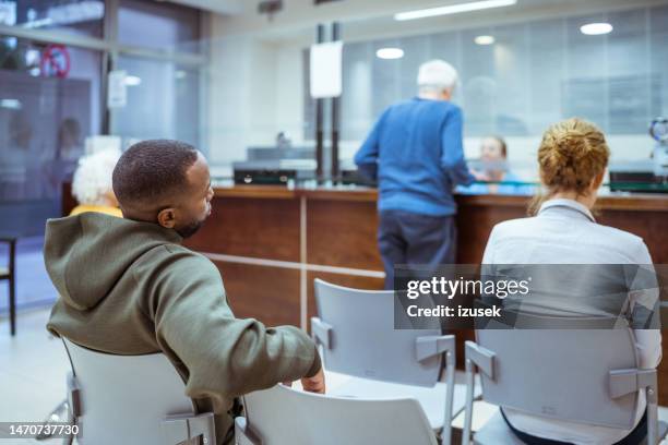 waiting room in hospital - outpatient care stock pictures, royalty-free photos & images