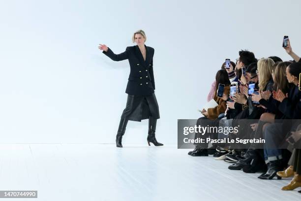 Designer Gabriela Hearst after the Chloé Womenswear Fall Winter 2023-2024 show as part of Paris Fashion Week on March 02, 2023 in Paris, France.