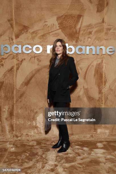 Chiara Mastroianni attends the Paco Rabanne Womenswear Fall Winter 2023-2024 show as part of Paris Fashion Week on March 01, 2023 in Paris, France.