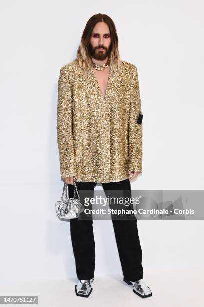 Jared Leto attends the Givenchy Womenswear Fall Winter 2023-2024 show as part of Paris Fashion Week on March 02, 2023 in Paris, France.