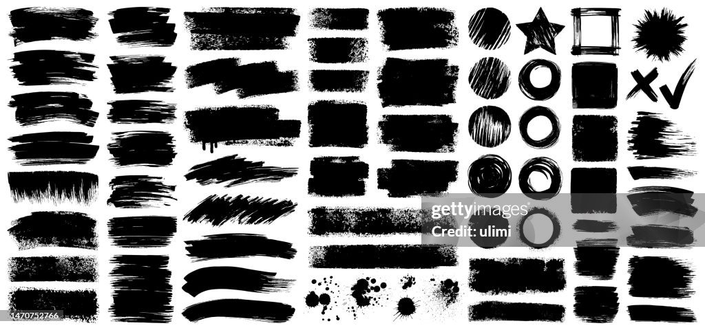 Paint backgrounds and splatters