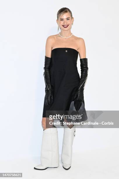 Xenia Adonts attends the Givenchy Womenswear Fall Winter 2023-2024 show as part of Paris Fashion Week on March 02, 2023 in Paris, France.