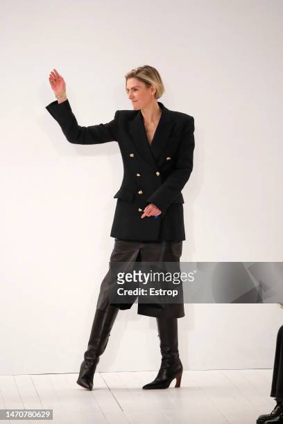 Fashion designer Gabriela Hearst at the Chloé Womenswear Fall Winter 2023-2024 show as part of Paris Fashion Week on March 2, 2023 in Paris, France.
