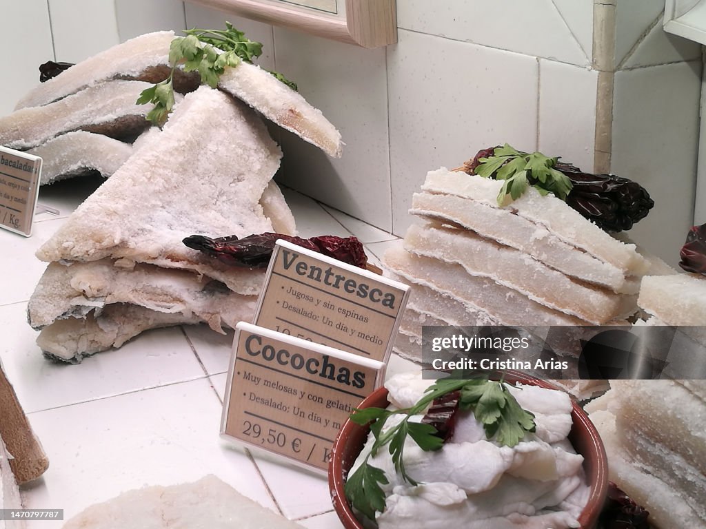 Salt Cod Stack Salted cod products, ventresca and cocochas on December 5, 2022 in ...