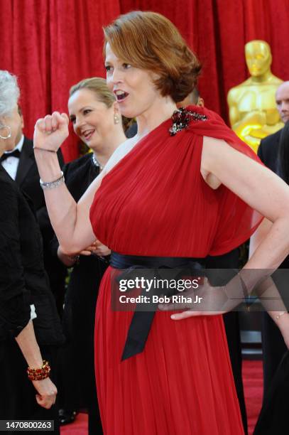 Actress Sigourney Weaver as she arrives for the 82nd Academy Awards, March 7, 2010 in Hollywood section of Los Angeles, California.