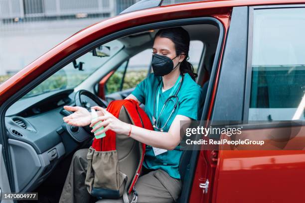 have to wash my hands - hand sanitizer in car stock pictures, royalty-free photos & images