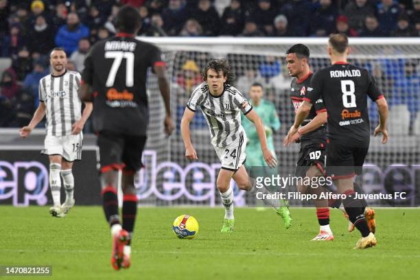 Martin Palumbo of Juventus in action during the Serie C Coppa Italia Final First Leg match between Juventus Next Gen and Vicenza at Allianz Stadium...