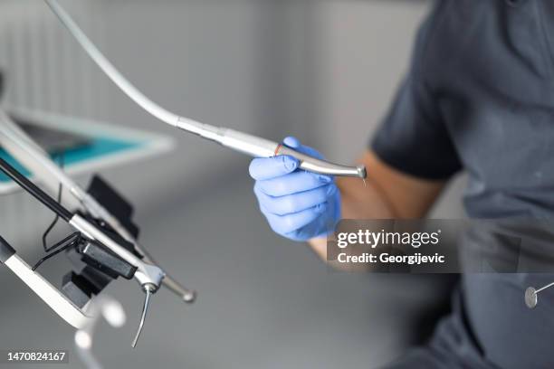 dentist tools & equipment - dental drill stock pictures, royalty-free photos & images