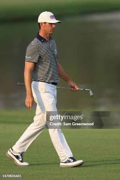 Billy Horschel of the United States walks the sixth hole during the first round of the Arnold Palmer Invitational presented by Mastercard at Arnold...