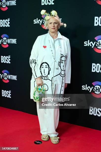 Lucia Dominguin attends the presentation of the biopic "Bose" by the new streaming service SkyShowtime at the DOMO360 on March 02, 2023 in Madrid,...