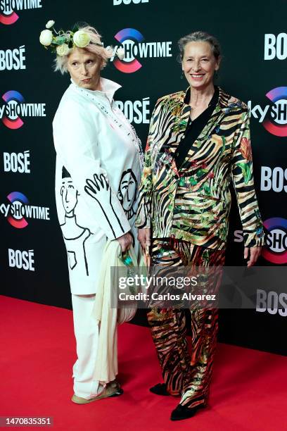 Lucia Dominguin and Paola Dominguin attend the presentation of the biopic "Bose" by the new streaming service SkyShowtime at the DOMO360 on March 02,...