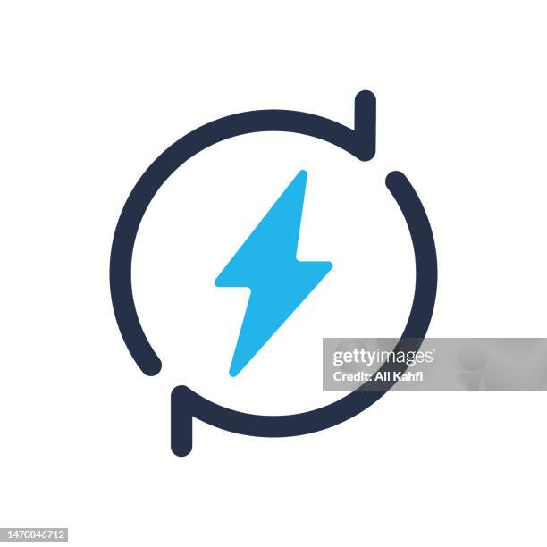renewable energy icon. single solid icon. vector illustration. for website design, logo, app, template, ui, etc. - hydroelectric generator stock illustrations
