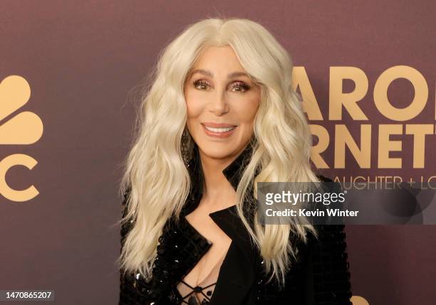 Cher arrives at NBC's "Carol Burnett: 90 Years Of Laughter + Love" Birthday Special at Avalon Hollywood & Bardot on March 02, 2023 in Los Angeles,...