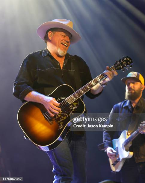 Pat Green performs at the Ryman Auditorium on March 02, 2023 in Nashville, Tennessee.