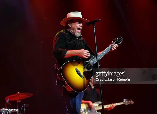 Pat Green performs at the Ryman Auditorium on March 02, 2023 in Nashville, Tennessee.