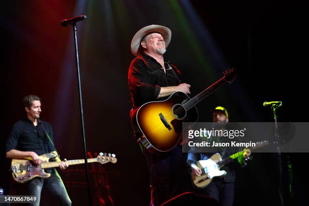 Pat Green performs at the Ryman Auditorium on March 02, 2023 in Nashville, Tennessee.