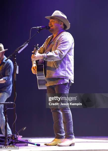 Randy Rogers performs at the Ryman Auditorium on March 02, 2023 in Nashville, Tennessee.