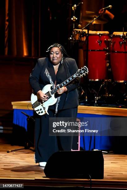 Celisse performs at the 2023 Library of Congress Gershwin Prize for Popular Song concert on March 01, 2023 in Washington, DC.