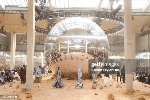 The finale during the Off-White Womenswear Fall Winter 2023-2024 show as part of Paris Fashion Week on March 02, 2023 in Paris, France.