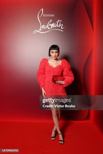 Kiwi Lee attends "The Loubi Show" as part of Paris Fashion Week on March 02, 2023 in Paris, France.